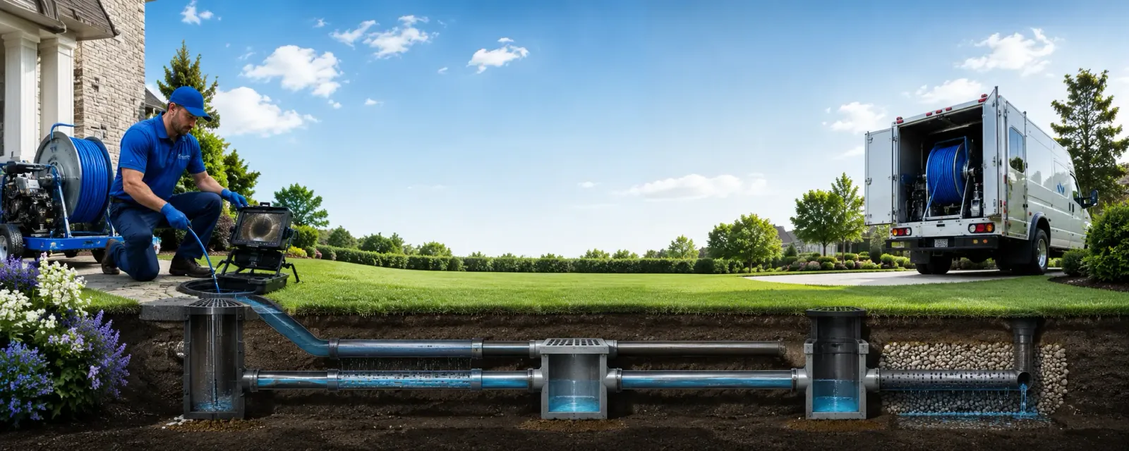 Outdoor drain cleaning information for Sod, WV